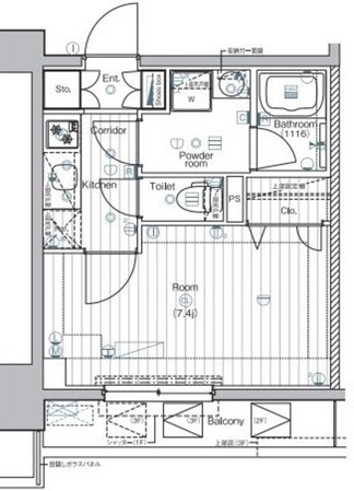 プレミアムキューブ文京江戸川橋♯moの物件間取画像